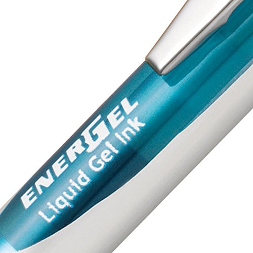 Pentel Energel Xm Retractable White Barrel Supporting Prostate Cancer Uk, 0.7Mm Tip, Black Ink, (Pack Of 12 Pens) #TOP1