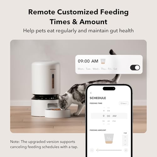 Image of PETLIBRO Automatic Cat Feeder, 5G WiFi Automatic Dog Feeder with Freshness Preservation, 5L Timed Cat Feeders with Low Food Sensor, Up to 10 Meals Per Day, Granary Pet Feeder for Cats /Dogs