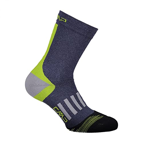 CMP - Calzino da trekking Mid Microlon, B.Blue-Acido, 43/45