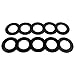 WQSING 10PCS 50mm Bucket Pin Shim Kit Compatible with Caterpillar CAT Bobcat Deere Komatsu Excavator Skid Steer Heavy Equipment