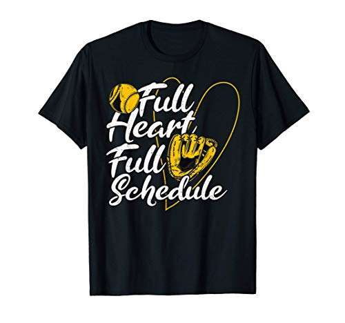 Béisbol: Full Heart Full Schedule - Béisbol Camiseta