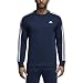 adidas Men's Athletics Essential 3 Stripe Crew Sweatshirt