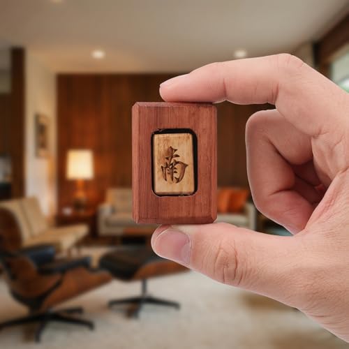 Indicador de viento de Mahjong de madera para juego miniatura 3