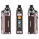 VAPORESSO ARMOUR G/GS Kit | 80W DTL Vaping Kit mit 5ml Top Füllung ARMOUR G Pod Fit GTX Spulen,0.96’’ TFT Bildschirm, kein Nikotin (ARMOUR G Kit Brown Eingebaute Batterie)