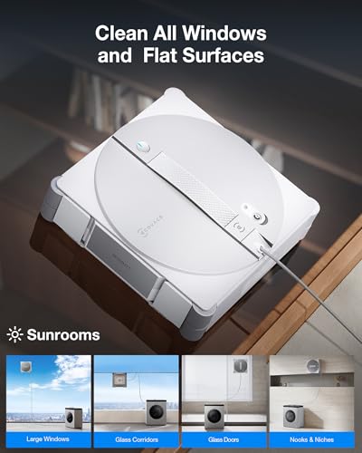 Image of ECOVACS WINBOT W3 Omni Robot Window Cleaner with Auto-Clean & Multi-Functional Station, Win-SLAM 5.0 Smart Navigation, Intelligent Cleaning with Triple Spray System, 12-Level Protection