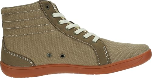 Image of WHITIN Men's Wide Hi-top Minimalist Barefoot Sneakers | Zero Drop Sole | Cushioned Ankle Support