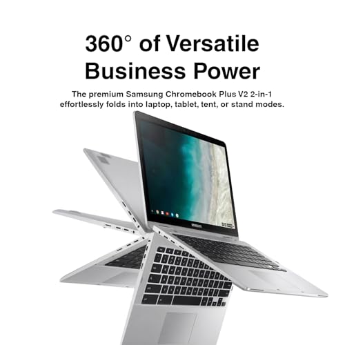 Image of SAMSUNG 12.2 inch FHD 2-in-1 Touchscreen Chromebook Plus Laptop (Intel Celeron 3965Y 2-Core, 4GB RAM, 320GB Storage (64GB SSD+256GB Micro SD Card), Stylus Pen, Wireless Mouse, WiFi, Chrome OS) (10 Pack)