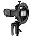 Godox S2 S-Type Bracket Bowens Mount Compatible with Godox V1 AD200Pro AD400Pro AD200 V860II TT685 TT600 TT350, Large Adjustment Handle, Integrated Umbrella Mount and More Compact