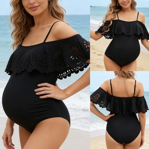 Maillot de bain de maternité extensible pour future maman active