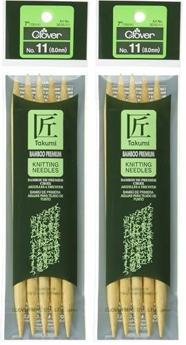 Image of Clover Takumi 7-Inch Double Point, Size 11 (Pack of 2)