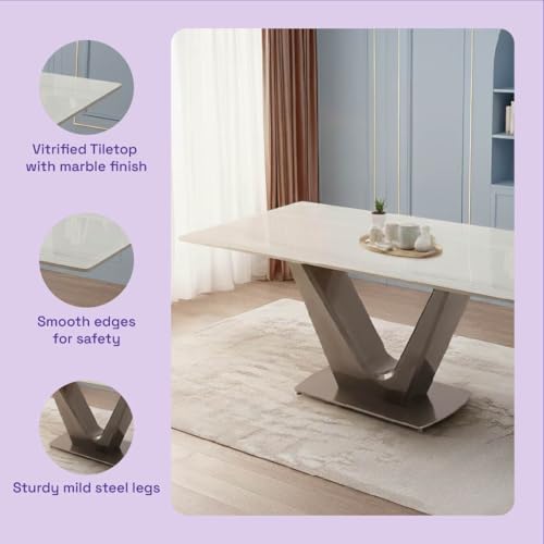 Image of Wakefit Bagna Dining Table - 6 Seater
