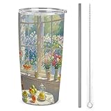 Photo Gallery dwtjkms tazze da cucina d arte per auto con cannuccia isolate in acciaio inox, tazze da caffè in metallo a tenuta stagna con coperchio, bottiglie d acqua di grande capacità, regalo per donne e uomini Photo Gallery dwtjkms tazze da cucina d arte per auto con cannuccia isolate in acciaio inox, tazze da caffè in metallo a tenuta stagna con coperchio, bottiglie d acqua di grande capacità, regalo per donne e uomini