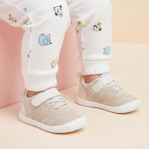 Image of MORENDL Toddler Sneakers Baby Boys & Girls Barefoot Shoes Lightweight Breathable Walking Running Tennis Athletic Sport Shoes