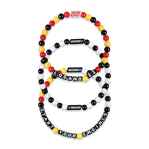 FOCO NASCAR Joey Logano Mens 3 Pack Friendship Bracelet
