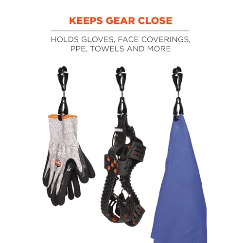 Image of Ergodyne Squids 3420 Swiveling Glove Clip Holder with Dual Clips