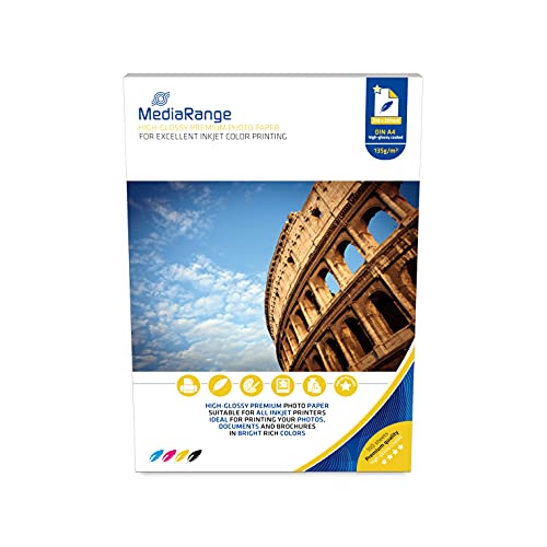 Papier photo A4 Media Range MRINK105 pour créer vos albums et souvenirs de vacances