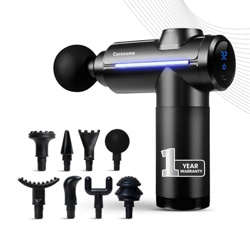 Image of Deep Tissue Bolt Hand Held Gun Massager |Percussion Massager for Full Body Pain Relief - Neck, Shoulder, Back, Foot|Ideal for Men & Women - Black