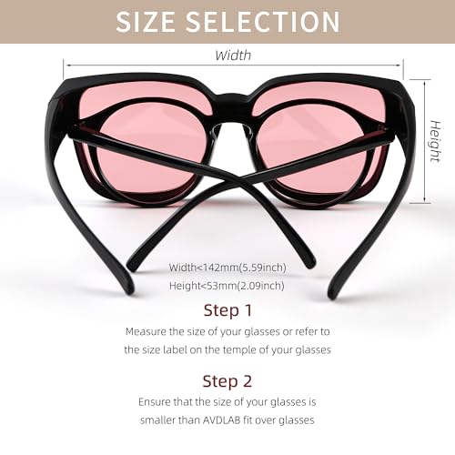Image of Fit Over Blue Light Blocking Glasses Migraine Light Sensitivity Photophobia Fluorescent LED Glare Women AB3306