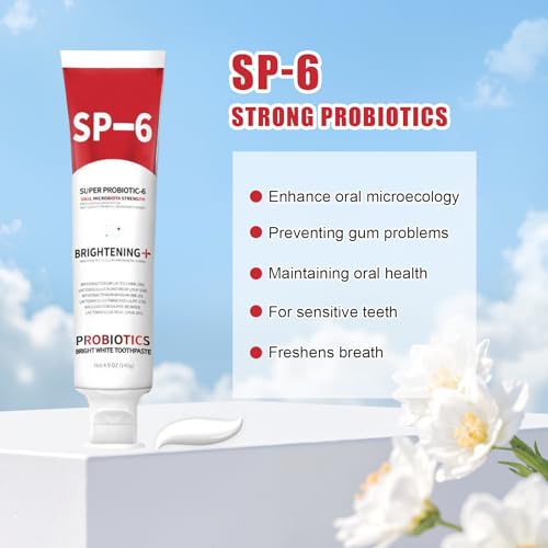 2pcs SP6 Probiotische Whitening Zahnpasta, 140g SP6 Zahnpasta, Zahnaufhellung Und Frischen Atem, 6 Probiotika-Formel Für Gesundes Zahnfleisch, Für Empfindliche Zähne – Bild 4