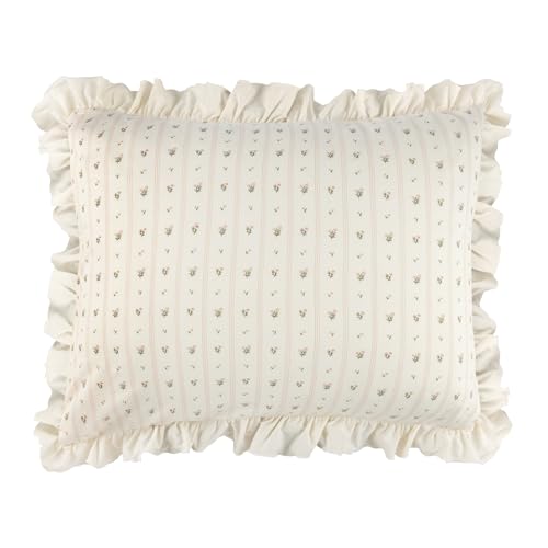 Ely's & Co. Decorative Pillowcase, 20'x26' (Insert Not Included) - Pink Linear Floral Collection