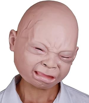 Amazon.co.jp: [HUQIDAO] 赤ちゃんマスク 赤ちゃん 泣き顔マスク