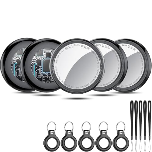 Ya en manzanajugosa.com: Air Tracker Tags 5 Pack, Bluetooth Localizador de Llaves Funciona con Find My App (Solo iOS), rastreador Bluetooth y localizador de artículos con Sonido, rastreador de Equipaje, Negro Azabache