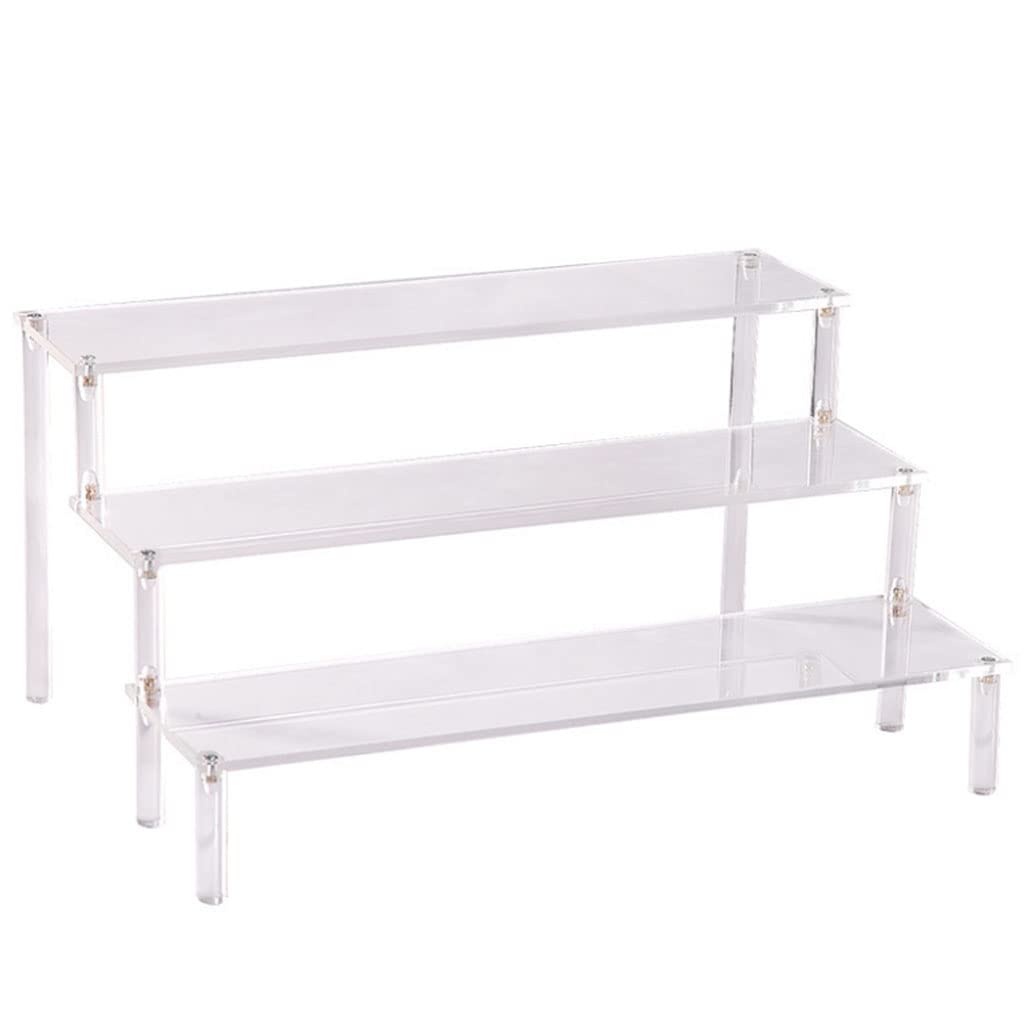 Lerpwige Acrylic Display Stand 3 Shelf Showcase for Action Figures Cupcakes Dessert Candy Treat Display Stand