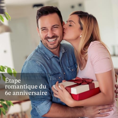 Sziqiqi Cadeau Anniversaire de Mariage pour Couple: Statue de Famille de 3 – vue 6