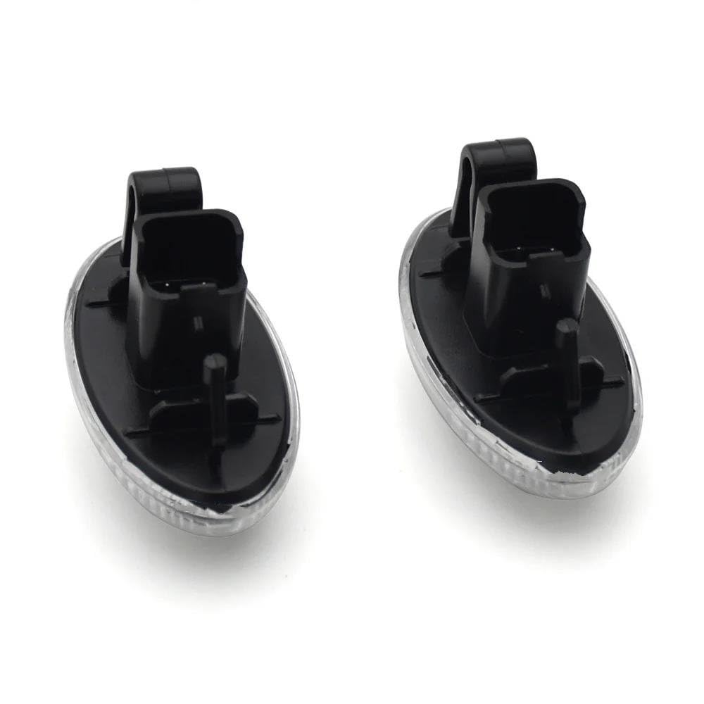 2x Clignotant Dynamique Feu De Position Latéral Pour Peugeot 1007 107 206 307 407 607 Pour Partner Expert 2005-2015 Feu Clignotant Latéral(Three rows LED)