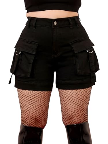 Image of Miss Chase A+ Women's Regular High Rise Above Knee Stretchable Denim Shorts & Skirts