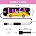 LED Light for Car, LED Sign for Car Windshield, Taxi Sign Decal with Suction Cups and Hook and Loop Cable Ties USB Plug, Trucks, SUV (Pink)