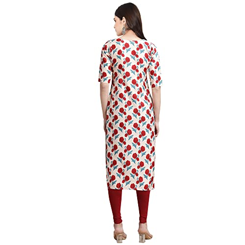 Image of Pinkmint Women's Crepe Digital Print Straight Kurta