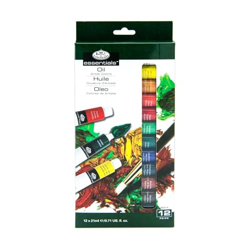 Royal & Langnickel Oil Color Artist Tube Paint, 21ml, 12-Pack