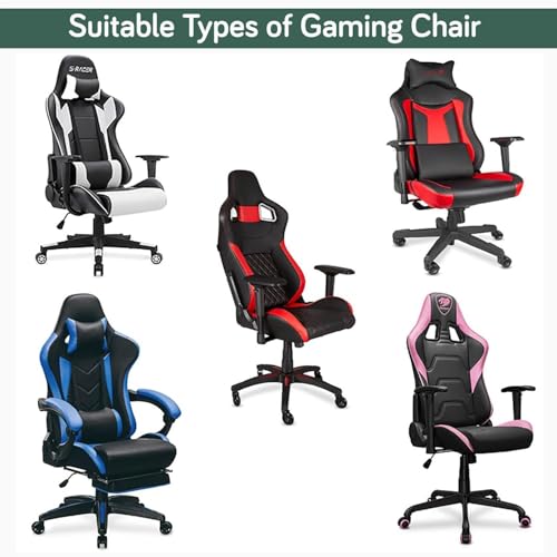 Image of HOKIPO Gaming Chair Cover Elastic Jacquard Computer Rotating Chair Seat Covers Slipcover, Green (NEW2-AR-5366-GR)
