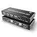 Produktbild DisplayPort KVM Switch 2 Computer 1 Monitor, 4K@60Hz DP 1.2 Zwei PC Geteilt Ein Monitor KVM Switches, mit 4 USB 3.0 Hub Port Geteilt Tastatur Maus Drucker, Mit USB Kabel*2, Switch Kabel*1, Netzkabel*1