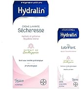 Hydralin Sécheresse Crème lavante toilette intime 200ml -Hydrate et protège + Hydralin Lubrifian...
