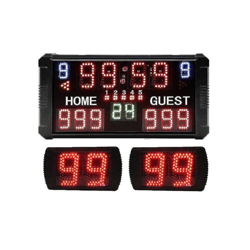 Cronómetro LED para gimnasio y baloncesto, 2 unidades miniatura 2