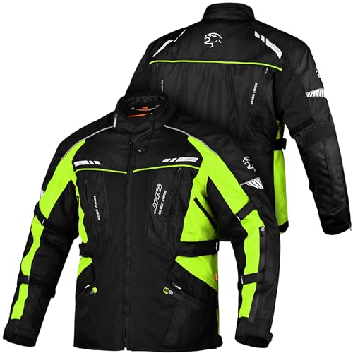 JAG Touring Motorcycle Jacket for Men, Dual Sports Water Resistan...
