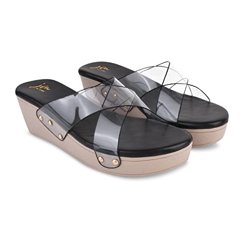 Image of JM LOOKS Daily fashionable Trendy fancy soft comfortable Heel Sandal for women's girls ladies