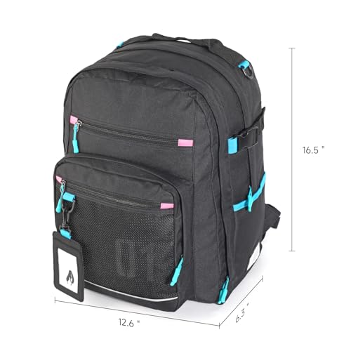 Image of FIREFIRST x Hatsune Miku Backpack,Green-Miku Merch Birthday Gift | Includes a Card Sleeve,Miku Anime Backpacks for Outdoor,Travel,Concerts,Cosplay,with Computer Compartment