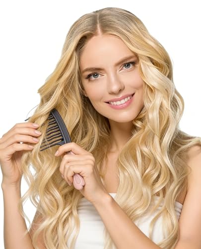 Peine de dientes anchos para cabello rizado 2 unidades miniatura 3