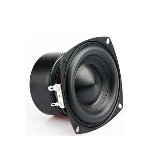 JINGERL 1 個 4 インチ低音スピーカー 4 オーム 8 オーム 40 ワットポータブルオーディオサブウーファースピーカーハイファイステレオホームシアター拡声器 DIY (Color : 2, Size : 8ohm)