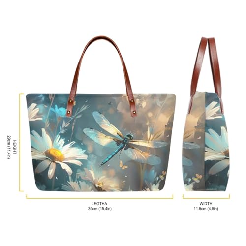 Image of 2PCS Tote Bag for Women Top Handle Purse with Wallet, Hobo Bag Tote Shoulder Bag with PU Cosmetic Bag