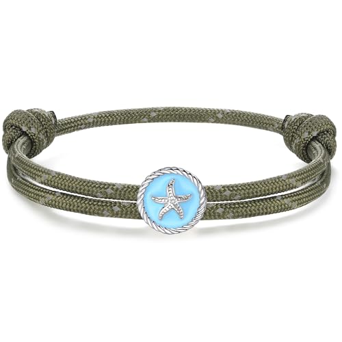 J.Endéar Surfer Seestern Armband für Herren Damen | Wasserfestes &...