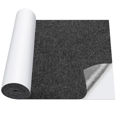Vicloon Feutrine Autocollante, 32 x 150 cm Tapis en Feutre Auto-adhésif Patins Découpez Toute Forme pour Meubles pour Doublure de Boîte Cadre Photo Pied de...