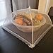 2 Pack Pop-Up Mesh Food Covers, 17 Inches Umbrella-Style Folding Mesh Food Cover Picnic Dome, Food Protector Tent Keep Out Flies, Bugs, Mosquitoes