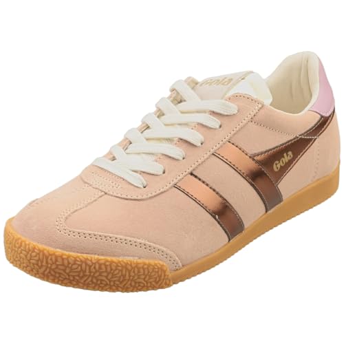 Image of Gola Women's Elan Glitz Suede Sneakers