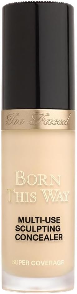 Born This Way Super Coverage Multi-Use Concealer | Full Coverage, Non-Comedogenic, Oil Free + Long Lasting Concealer | Hyaluronic Acid, Coconut Water + Alpine Rose | 0.45 Fl Oz, Vanilla