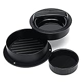 ?? 【Alta Calidad】 El Molde Hamburguesas está hecho de plástico ABS de grado alimenticio, sin BPA, no tóxico y duradero. Y con el mango ergonómico, puede operar fácilmente la prensa de hamburguesas sin cansarse.