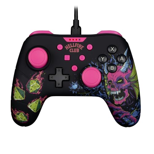 Mando Switch Stranger Things Konix soluciona la batería baja con su cable de 3 metros